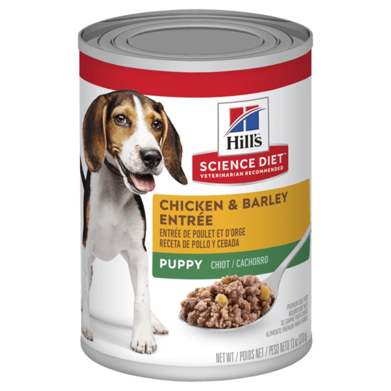Hill’s Science Diet Puppy with Chicken & Barley Canned Wet Dog Food 12x370g