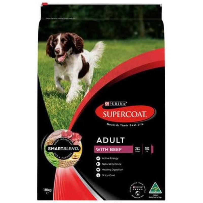 SUPERCOAT Adult Beef Dry Dog Food