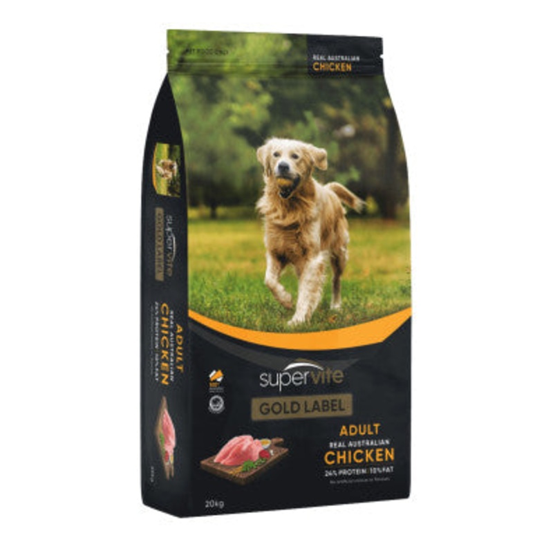 Supervite Gold Label Adult Chicken Dog Dry Food 20kg