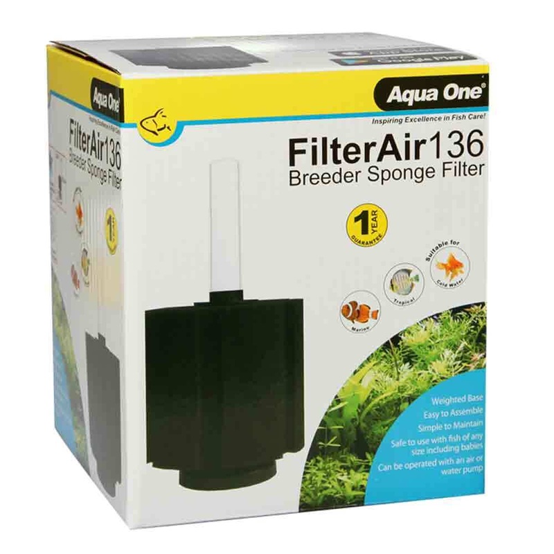 Aqua One FilterAir 136 Breeder Sponge Filter