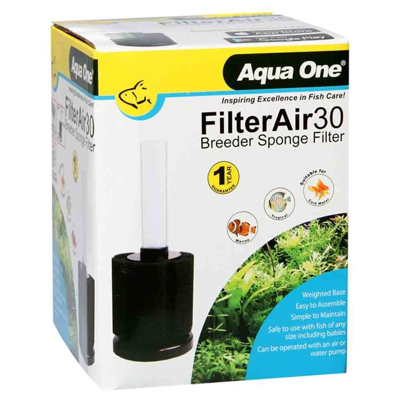Aqua One FilterAir30 Breeder Sponge Filter