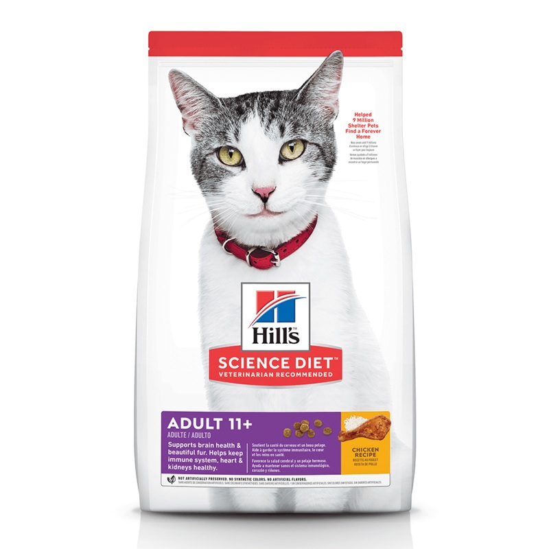 Hill’s Science Diet  Adult 11+ Chicken Recipe Cat Food