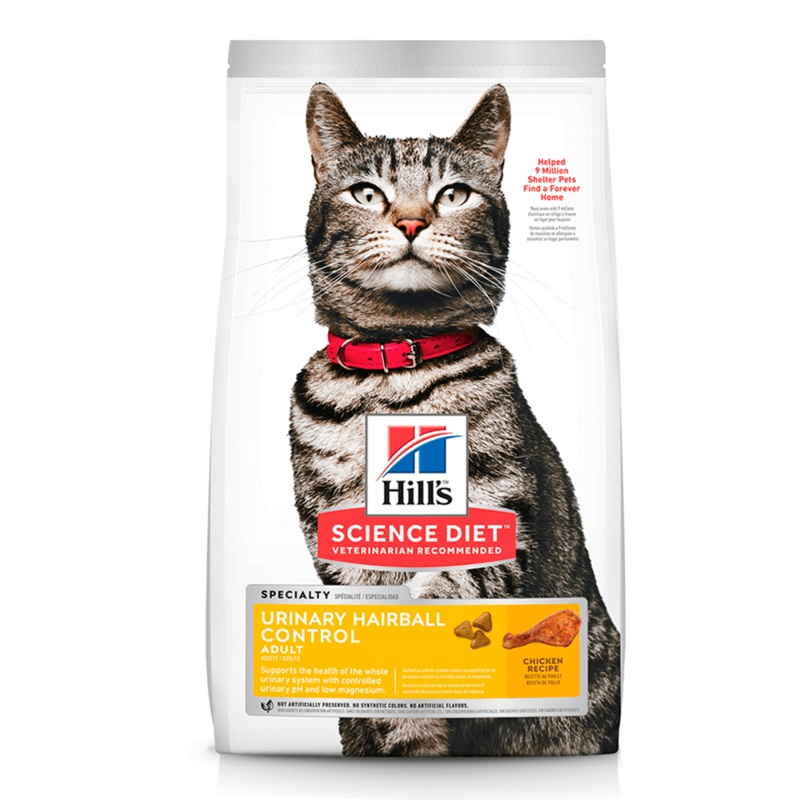 Hill’s Science Diet Adult Urinary Hairball Control Chicken Recipe Cat Dry Food