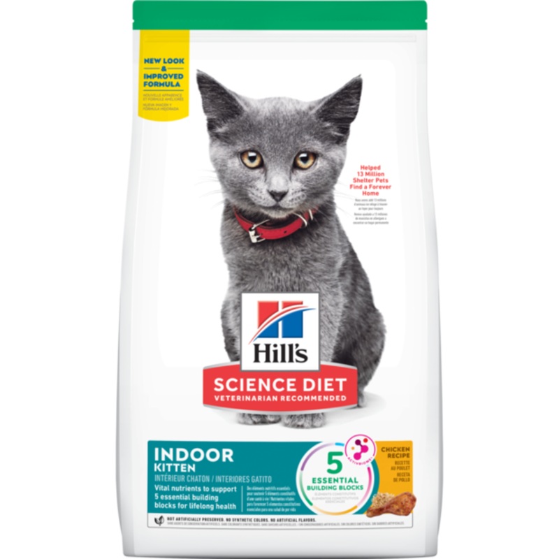 Hill’s Science Diet Kitten Indoor Chicken Recipe Dry Cat Food 1.58kg