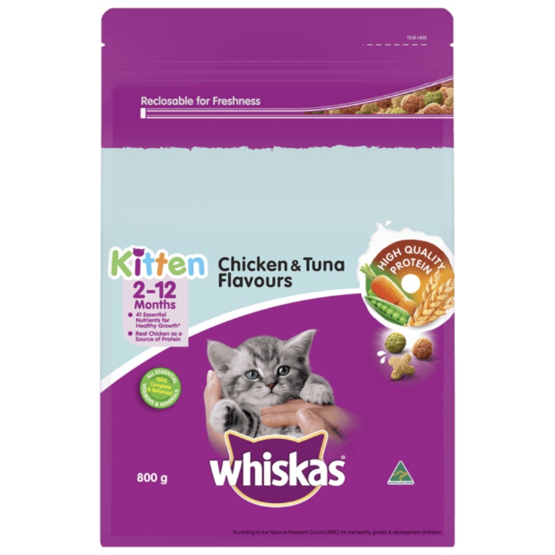 Whiskas Kitten Chicken & Tuna Flavours Cat Dry Food