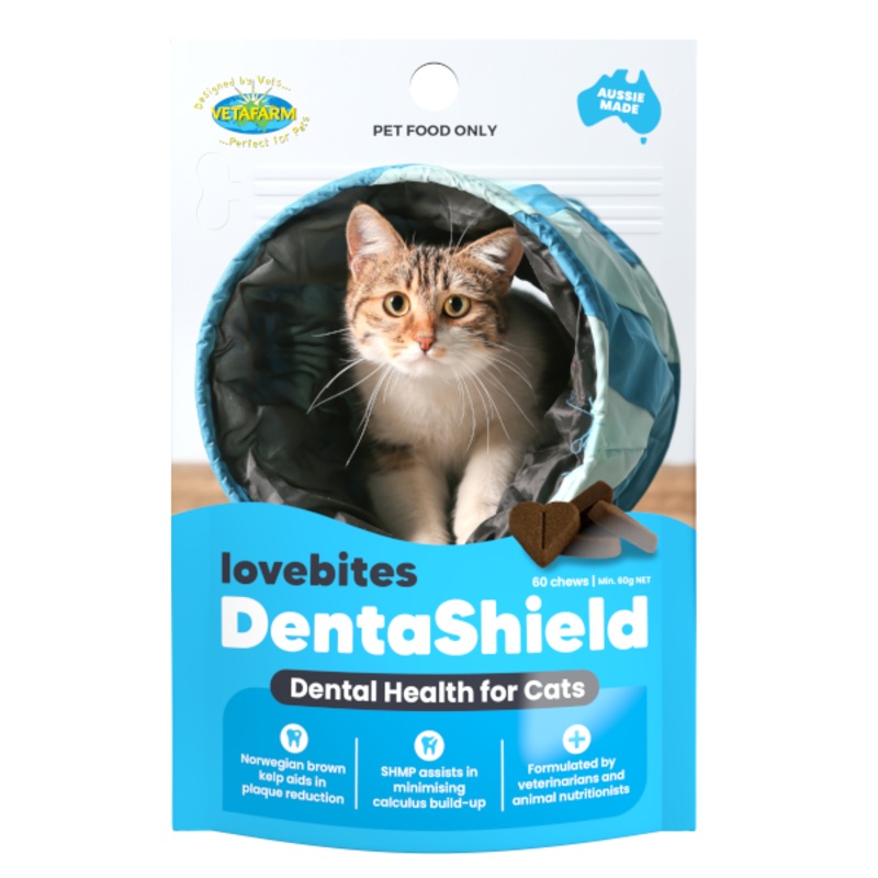 Vetafarm Lovebites Cat DentaShield Dental Health For Cats