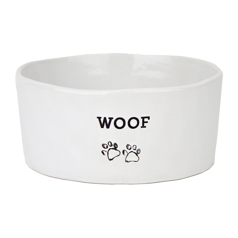 Woof Ceramic Bowl Large|Lrg 20.5×20.5x9cm