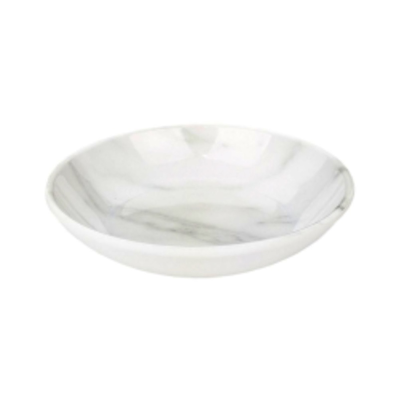 Catitude Melamine Cat Saucers 13.3×13.3×2.8cm Carrara Marble