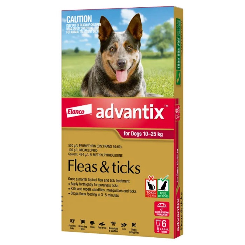Advantix Red Dogs 10-25kgs 6pk