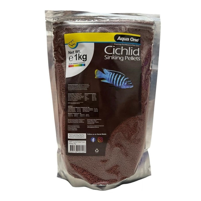 Cichlid Pellet Food Sinking 1kg