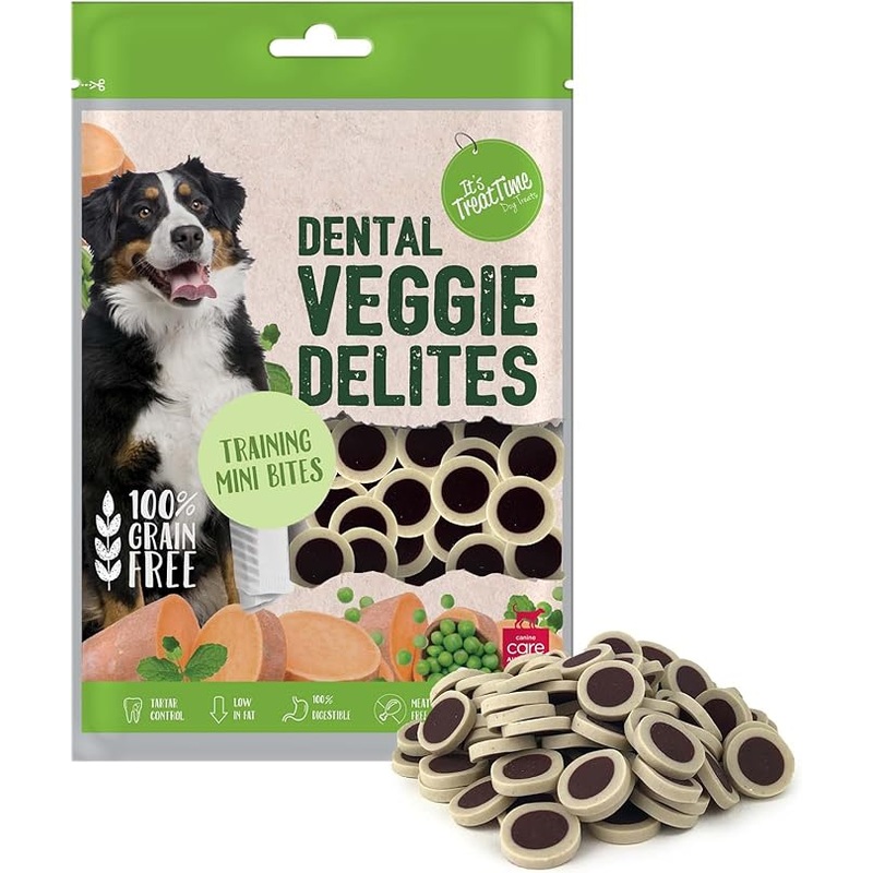 Its Treat Time Dental Veggie Delites Training Mini Bites