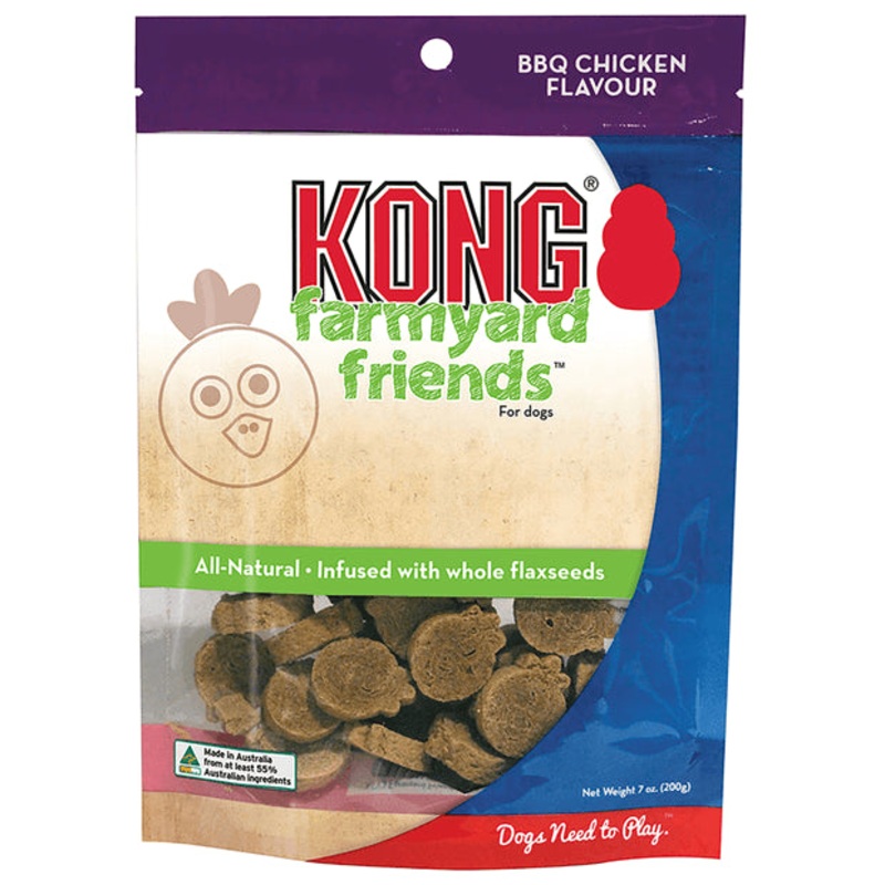 Kong 200g Farmyard Friends|Chicken|Bacon