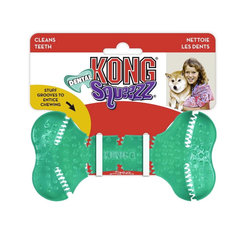 Kong Squeezz Dental Bone|Lrg|Lrg