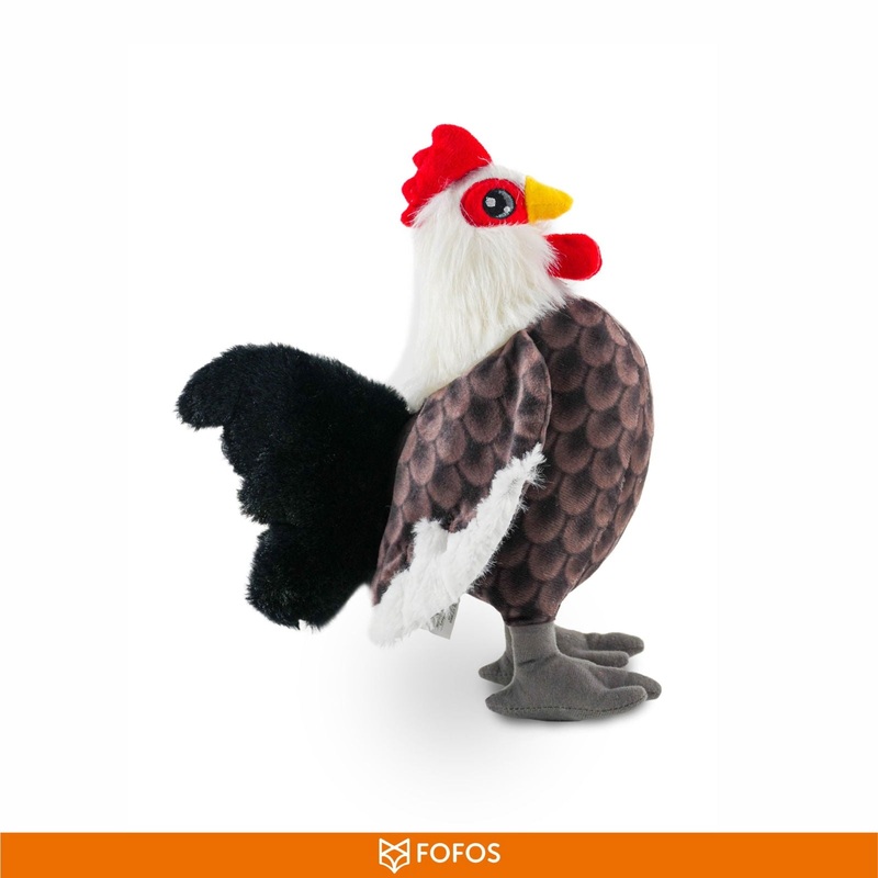 Barkbutler x Fofos Rooster Bird Dog Plush Toy  Durable & Fun Toy