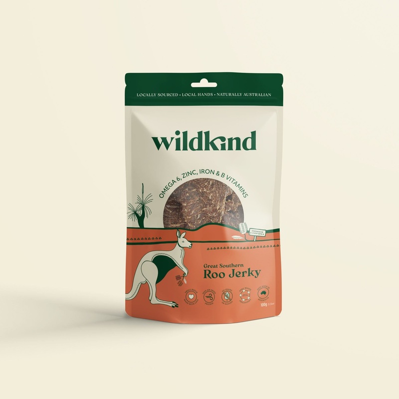 Wildkind Treats Roo Jerky|100g|750g