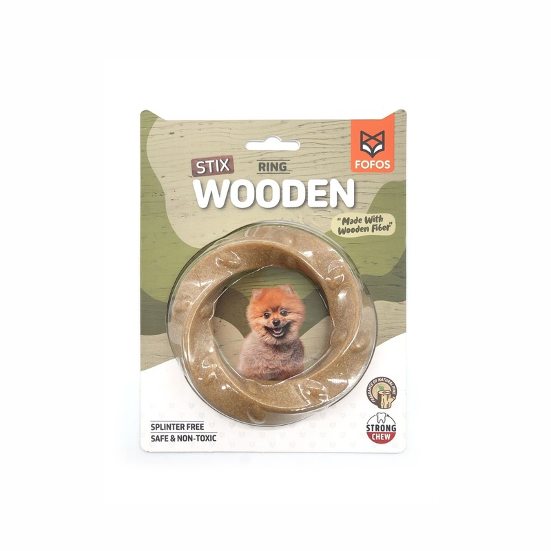 BarkButler x FOFOS Woodplay Ring Chewing Dog Toy