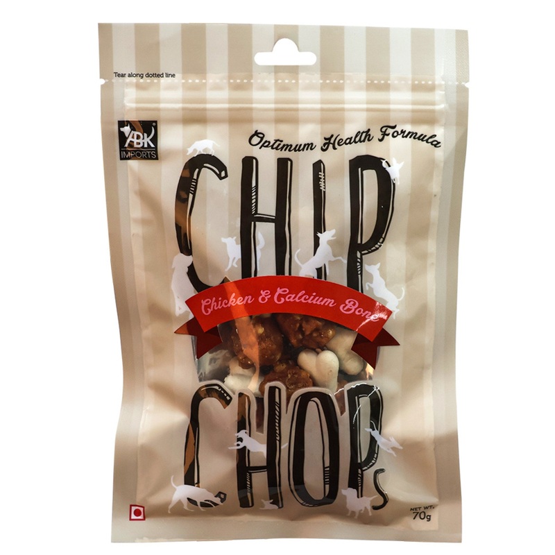 Chip Chops Chicken & Calcium Bone 70g