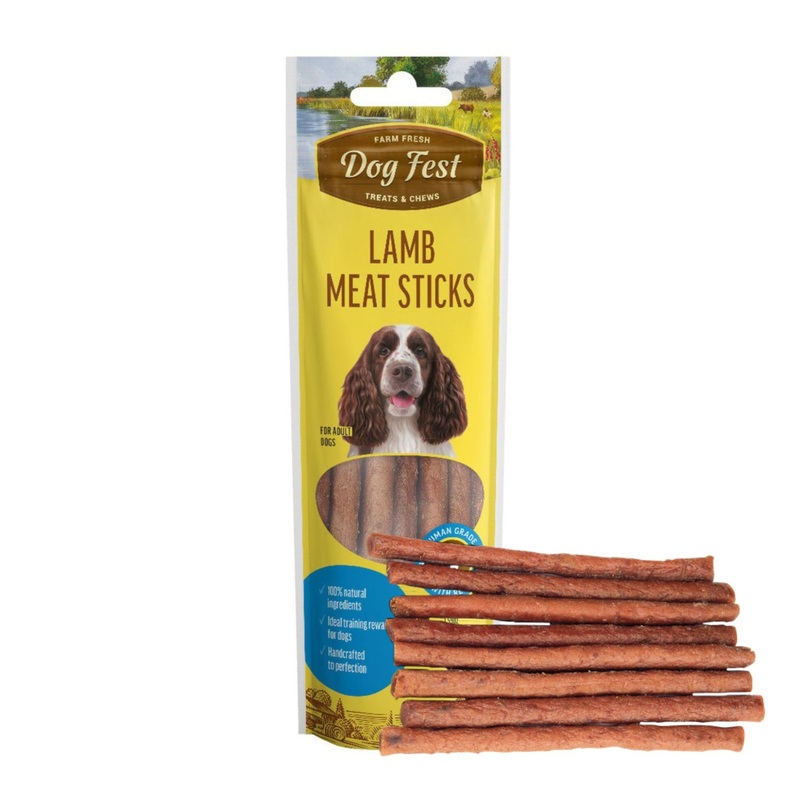 Dogfest Lamb Meat Sticks – High Protein, Natural Dog Meat Treats
