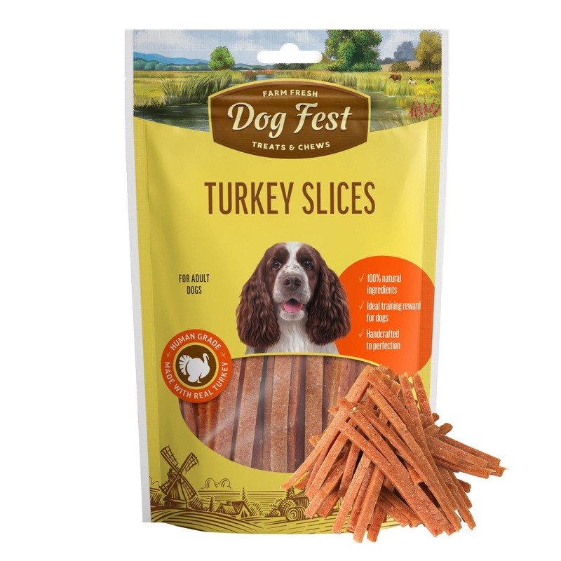 Dogfest Turkey Slices Treats – Healthy & Natural Dog Treat