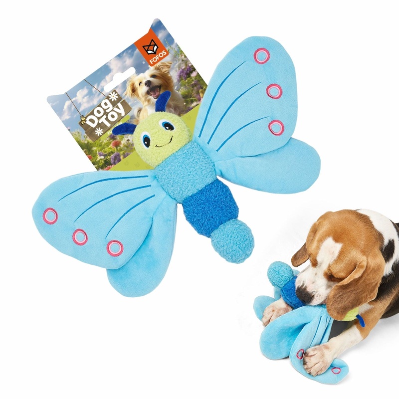 FOFOS Jumbo Butterfly  Durable Soft Dog Toy for Puppies & Small Dogs