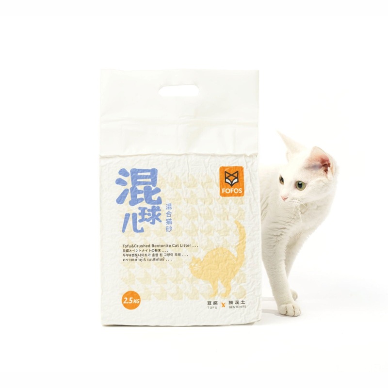 FOFOS Tofu & Crushed Bentonite Cat Litter 2.5kg