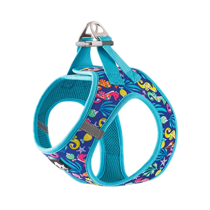TRUELOVE Floral Harness for Small & Medium Dog Breeds –  Blue Atoll