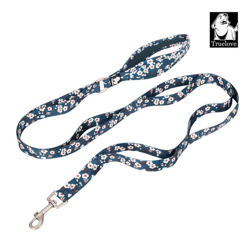 Truelove Floral Pet Leash with Multi-Handles for Dogs