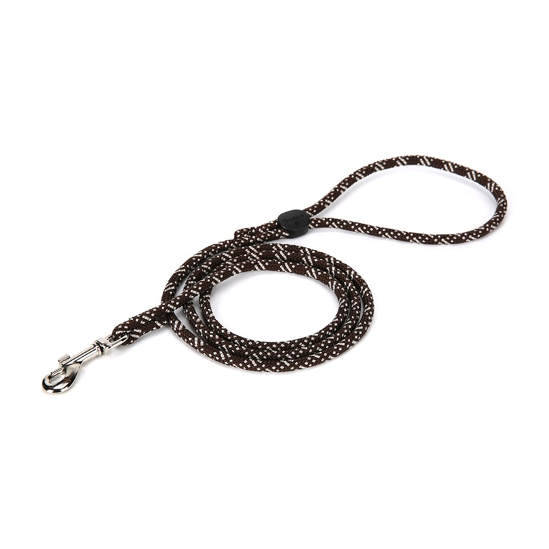 TRUELOVE High-Density Rope Webbing Leash for Dogs – BLACK