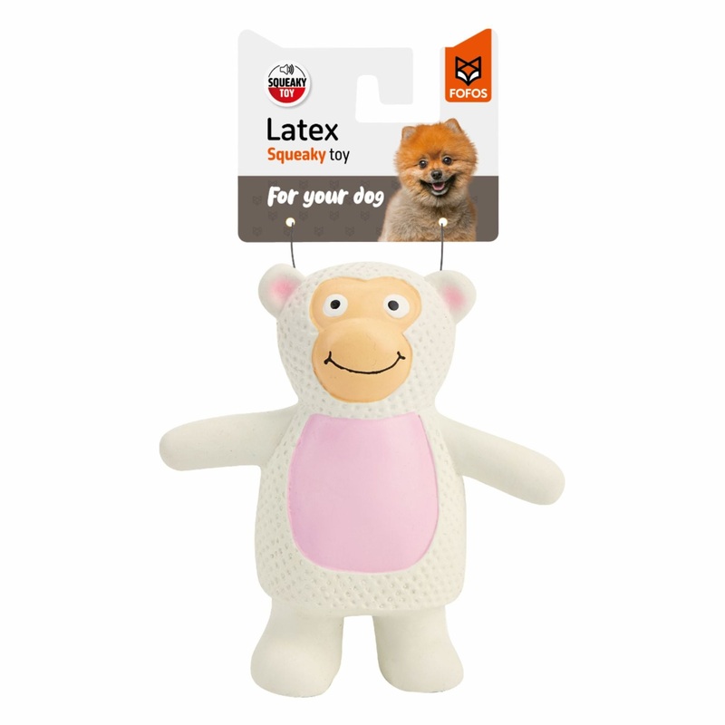 BarkButler x FOFOS Latex Toy Monkey  Durable and fun for puppies & adult dogs
