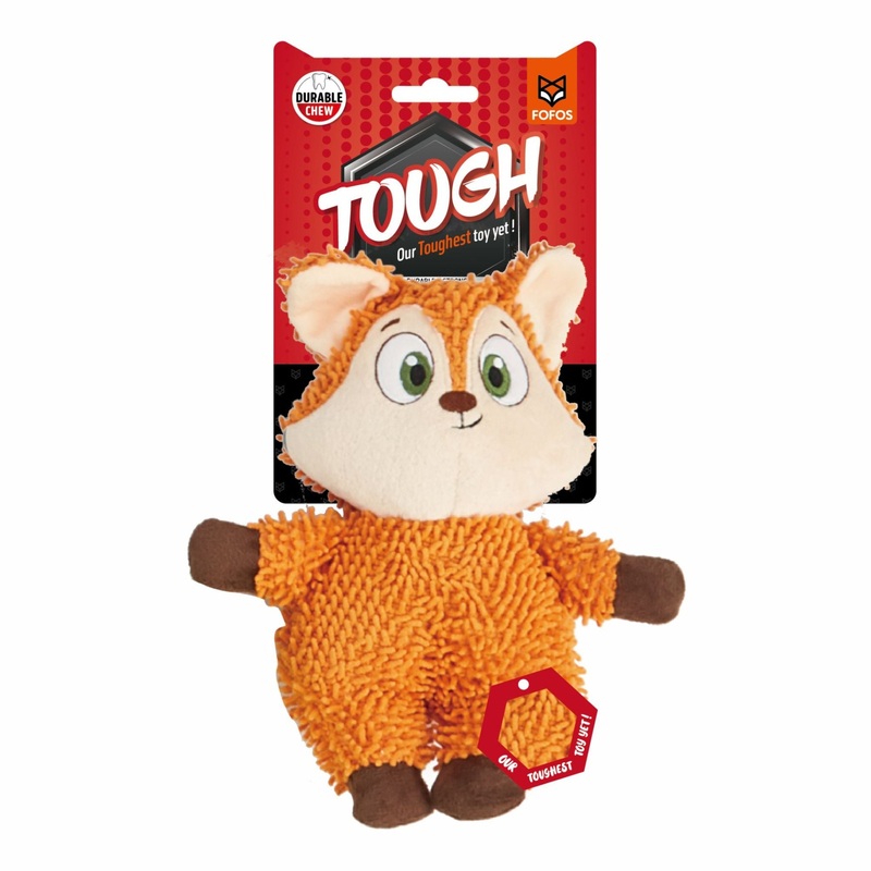 BarkButler x FOFOS Tough Dog Toy Fox  Durable, squeaky & perfect for chewers