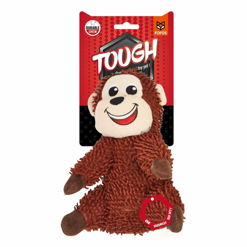 BarkButler x FOFOS Tough Dog Toy Monkey – Durable & Fun Chew Toy for Dogs