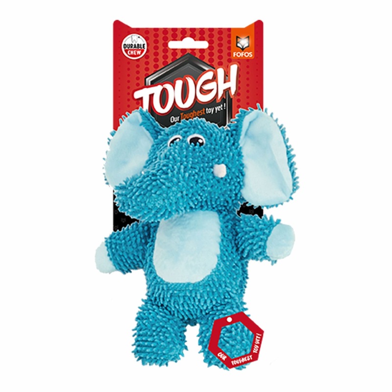BarkButler x FOFOS Tough Elephant Dog Toy  Durable, Squeaky, and Fun