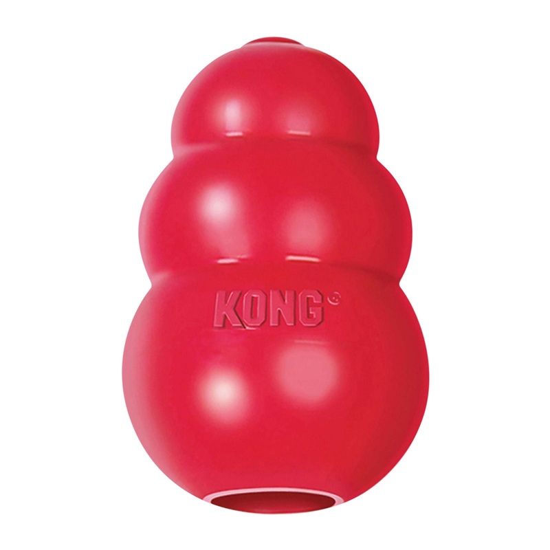 KONG Classic Rubber Wobbler Dog Toy- Interactive Food Dispensing