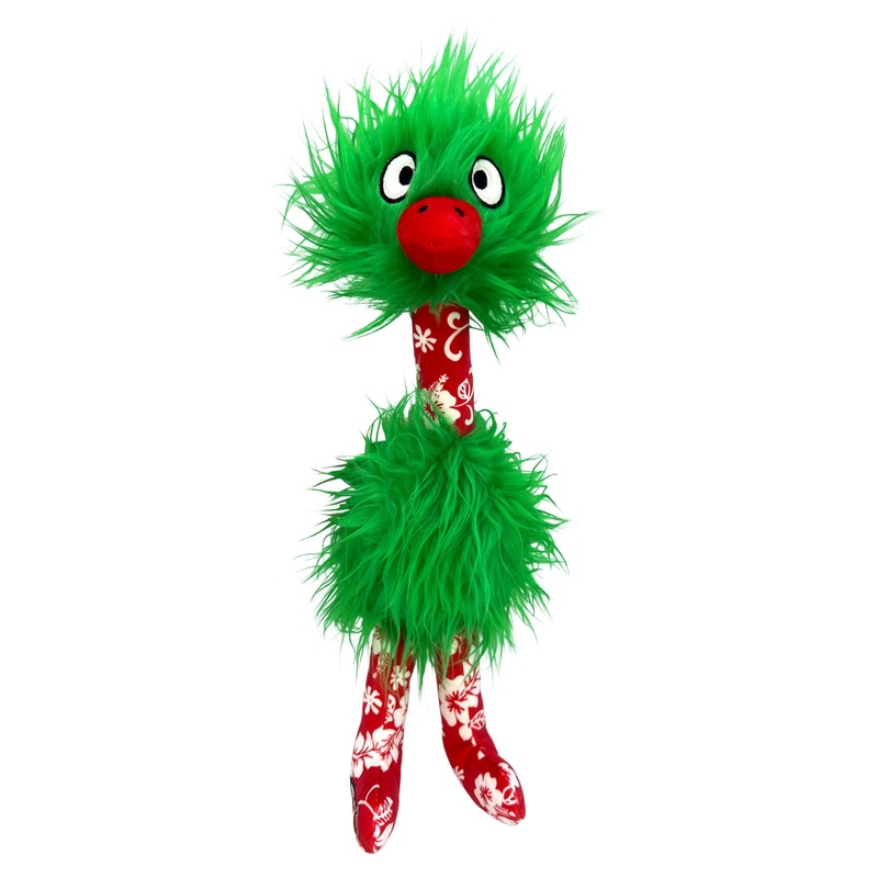 KONG Holiday Comfort Bird Dog Toy  Plush, Squeaky Fun Toy