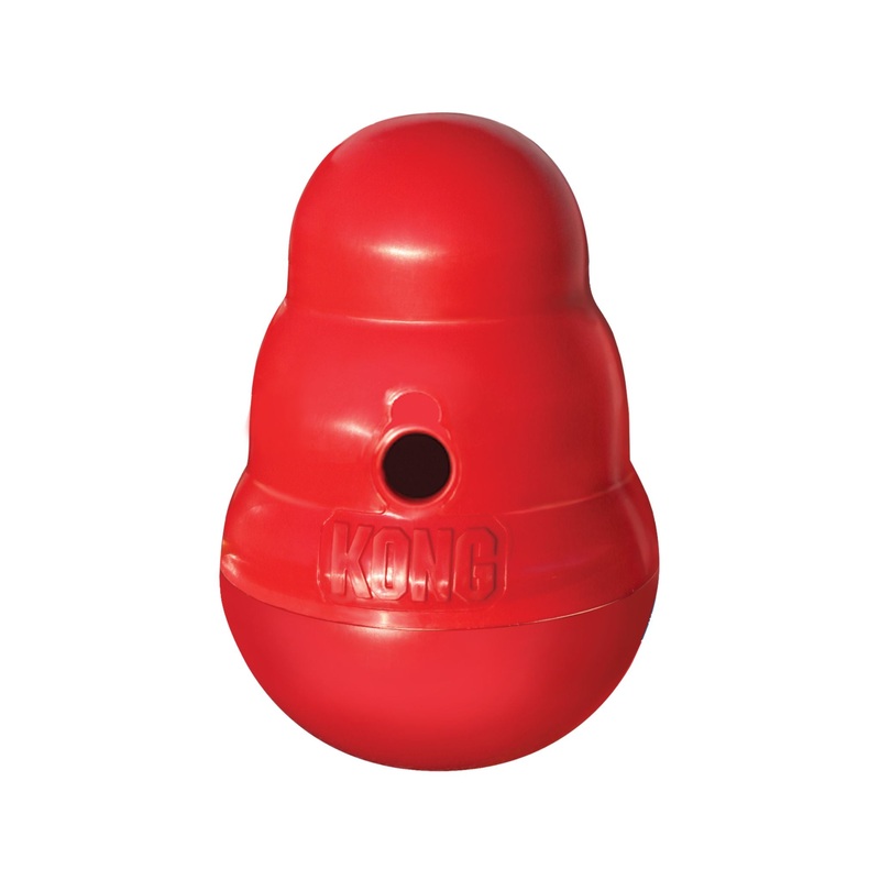 KONG Wobbler Dog Toy – Interactive Food Dispensing Dog Toy