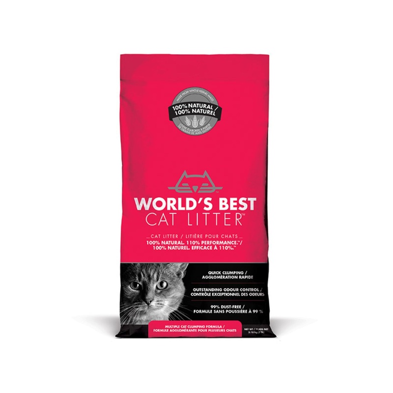 World’s Best Cat Litter Multicat Clumping formula Flushable, Quick Clumping and Easy Scooping For Cats