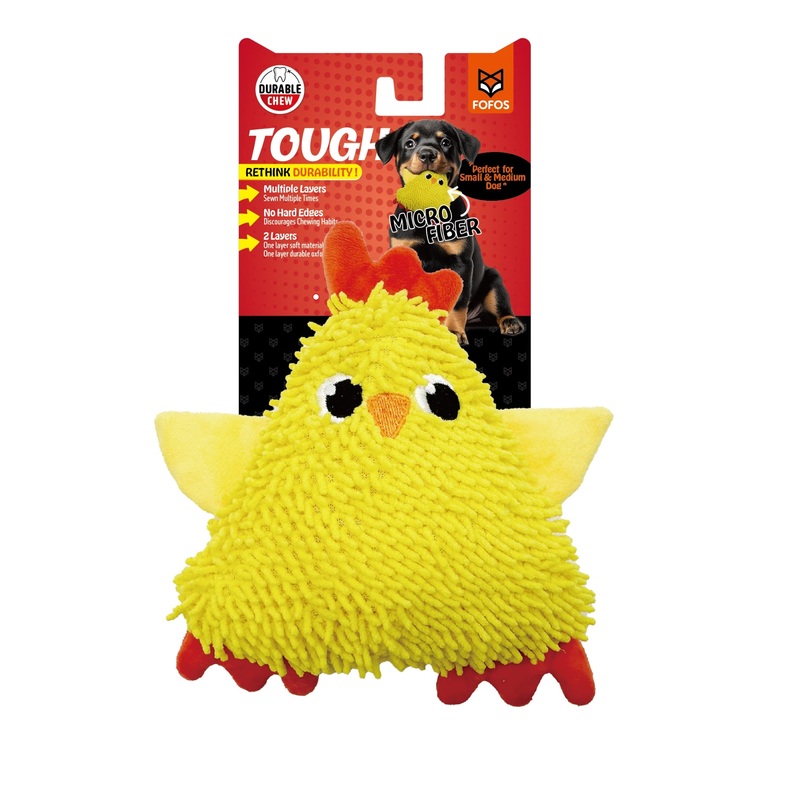 Barkbutler x FOFOS Tough Dog Toy Chick – Soft & Squeaky Toy