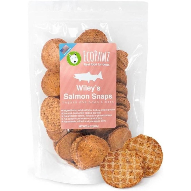 EcoPawz Wileys Salmon Snaps Cat Dog Treats 16oz