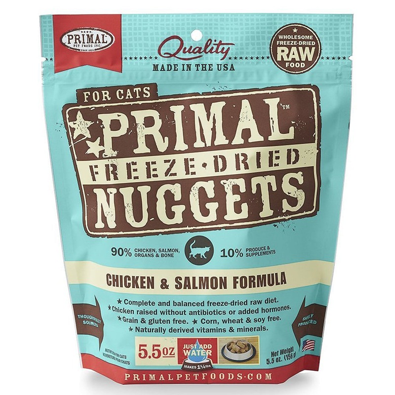 Primal Freeze-Dried Nuggets Chicken & Salmon Formula Cat Food 5.5oz