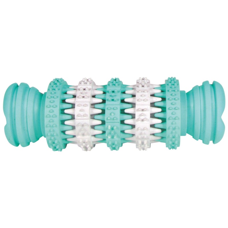 Trixie Denta Fun Bone, Mint Flavour Natural Rubber For Dogs – 15 cm