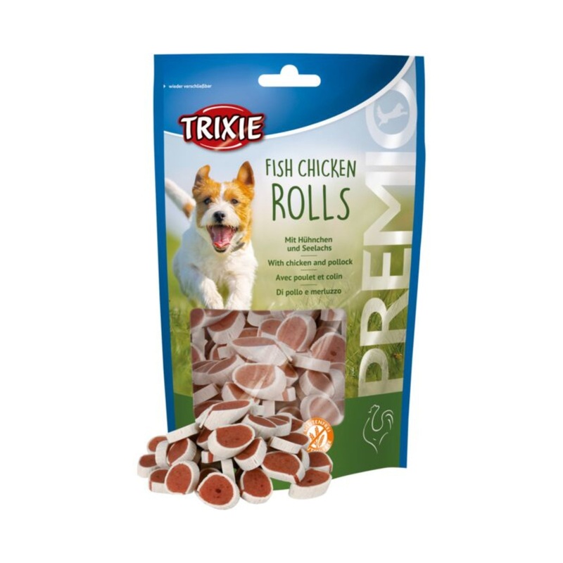 Trixie Dog Treats PREMIO Fish Chicken Rolls 75g