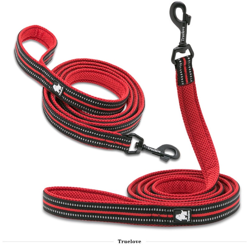Truelove Classic Leash for Dogs  Durable & Stylish Walking Essential – Red