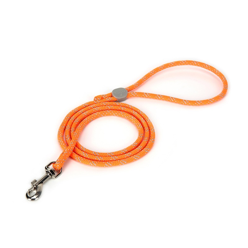 TRUELOVE High-Density Rope Webbing Leash for Dogs – Orange