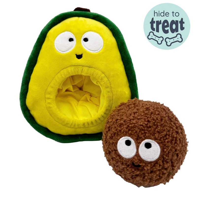 Huxley & Kent Pop ‘n Fetch Avocado Dog Toy Small