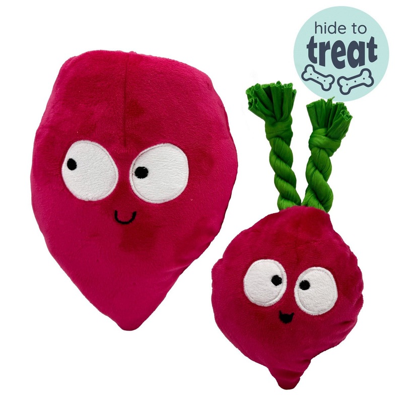 Huxley & Kent Pop ‘n Fetch Beet Dog Toy Small