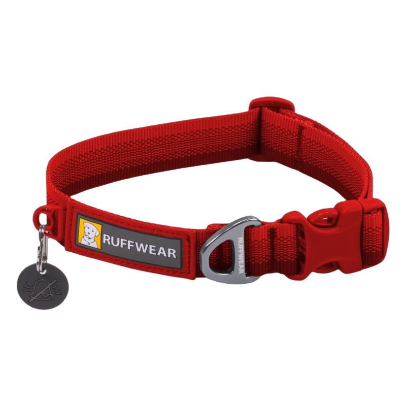 RuffWear Front Range Dog Collar Medium 14-20 Red Canyon
