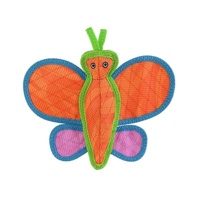 Tuffy’s Duraforce Butterfly Tough Orange Dog Toy