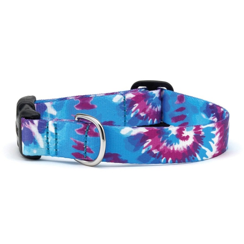 Up Country Tie Dye Printed Dog Collar Extra Large 18-24