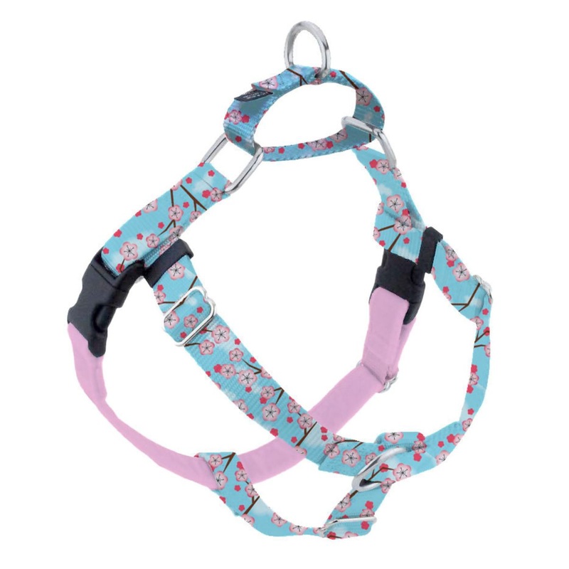 2 Hounds Design Freedom No-Pull Dog Harness Cherry Blossoms 5/8Medium 2428