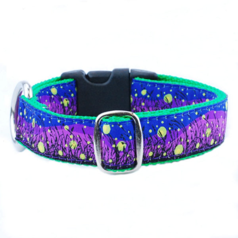 2 Hounds Lightning Bugs Collar for Dogs, Small, 1’x10-14